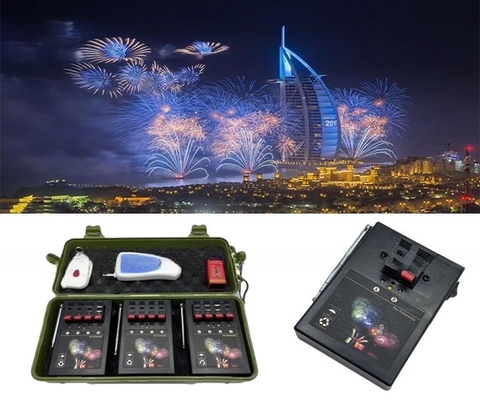 70-100m Fernbedienung Bühne Innenraum Kaltbrunnen Basis Elektronische Feuerungssystem Feuerwerk