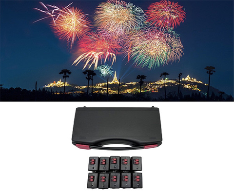 70-100m Fernbedienung Bühne Innenraum Kaltbrunnen Basis Elektronische Feuerungssystem Feuerwerk