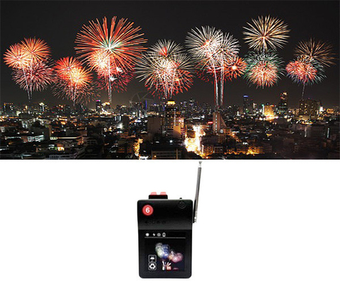 70-100m Fernbedienung Bühne Innenraum Kaltbrunnen Basis Elektronische Feuerungssystem Feuerwerk