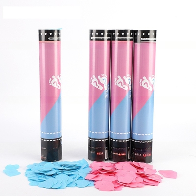 Stageli Handheld Hochzeit Confetti Kanone biologisch abbaubare Geschlecht offenbaren Poppers