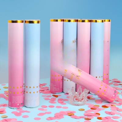 Stageli Handheld Hochzeit Confetti Kanone biologisch abbaubare Geschlecht offenbaren Poppers
