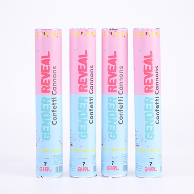 Rosa Blau Biologisch abbaubare Hochzeitskonfetti Poppers Geschlechtspoppers