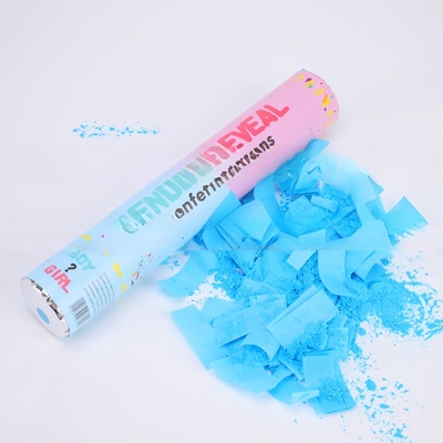 Rosa Blau Biologisch abbaubare Hochzeitskonfetti Poppers Geschlechtspoppers