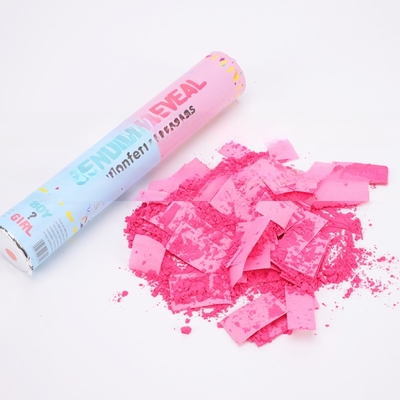 Rosa Blau Biologisch abbaubare Hochzeitskonfetti Poppers Geschlechtspoppers
