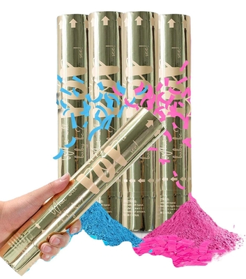 Pink Party Time Confetti Shooter biologisch abbaubar für Geburtstagshochzeit