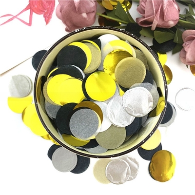 Mehrfarbiger Kreis Papier Confetti Shooter Farbrauch Effekt
