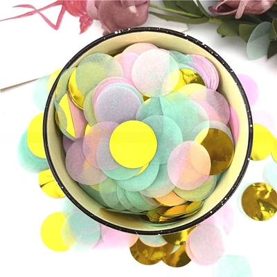 Mehrfarbiger Kreis Papier Confetti Shooter Farbrauch Effekt
