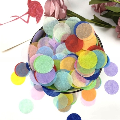 Hochzeitsschmuck Geburtstagsparty Papier Silberkreisförmiges mehrfarbiges Konfetti