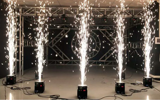 DMX Elektrische Titanpulver kalte Funkeln Bühne Brunnen Feuerwerk Pyrotechnische Funken Tanzmaschine