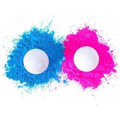 Geschlecht offenbaren Golfbälle. Ein rosa, ein blaues + Holz Tee enthalten.