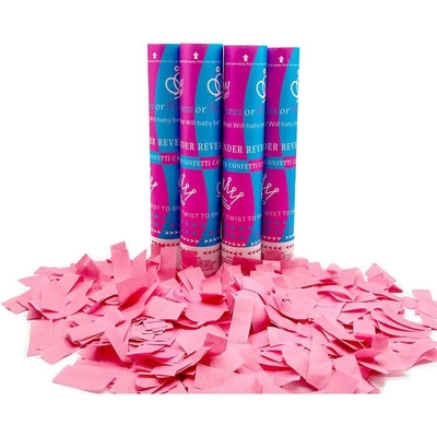 Baby Geschlecht offenbaren Confetti Kanone Blau oder Rosa Junge oder Mädchen Party Popper Slip 30/45/60cm