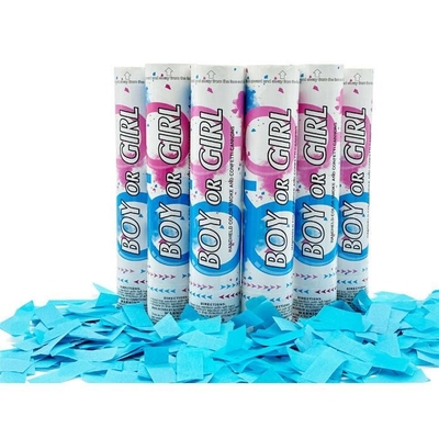 Umweltfreundliche Konfetti Cannon Konfetti Shooter Party Popper Confetti Cannon biologisch abbaubares Baby Geschlecht offenbart