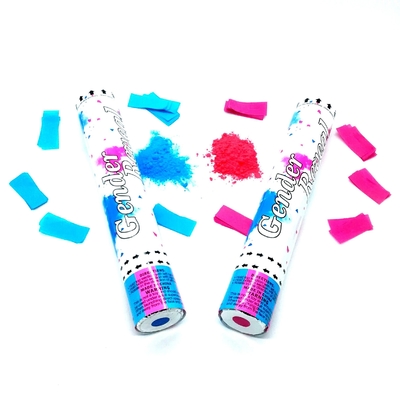 30cm Handheld Geschlecht offenbaren Rauch Confetti Pulverkanone mit Luft komprimierte Leistung