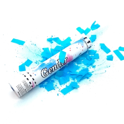 Geschlecht enthüllen Konfetti Party Popper bunter Rauch Holi Pulver biologisch abbaubar feuerfeste Party Popper Confetti