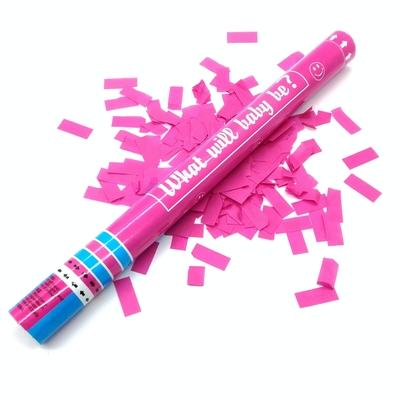 Blau und Rosa biologisch abbaubare, feuerfeste Party Confetti Popper Twist für jeden Anlass