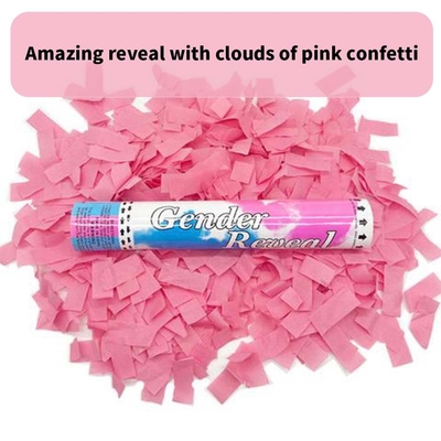 Umweltfreundliche Konfetti Cannon Konfetti Shooter Party Popper Confetti Cannon biologisch abbaubares Baby Geschlecht offenbart
