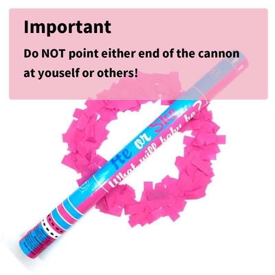 Umweltfreundliche Konfetti Cannon Konfetti Shooter Party Popper Confetti Cannon biologisch abbaubares Baby Geschlecht offenbart