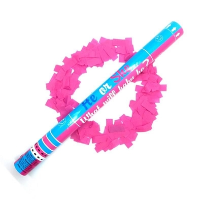 Erstaunliches Baby Geschlecht enthüllen Party Dekorationen Blau und Rosa biologisch abbaubare flammdichte Party Popper Konfetti