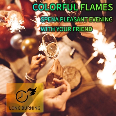 Mystische Wirkung Zauberpulver lebendige Farben Flammen Lagerfeuer Campingkamine Weihnachtsfeiern Neujahrsfeiern Feuerwerk
