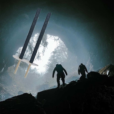 Mehrfarbige Baumwollfäden Stoffwachs Prozession Fackel Kerze zum Brennen von Lagerfeuer im Freien