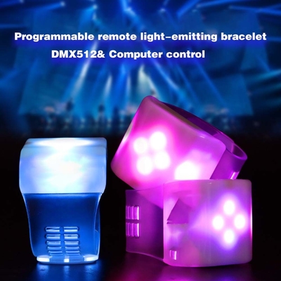 Anpassung Dmx-gesteuerte LED-Flash-Armband für Event-Rave-Party