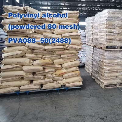 Pva-Pulver Polyvinylalkohol 2488 Partikel Pva088-50 Viskosität hohe Schaumbildung