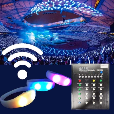 2024 DMX 512 Beleuchtung Fernsteuerung LED-Armband RGB Pulseras Brasil luz gira Pulseras LED Con Control DMX