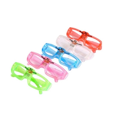 LED-Spielzeugfarbe Schleier Leuchtenbrille Party LED-Augenbrille Geburtstagsfeier Vorräte Blitzwechsel 3D-Leuchtenbrille
