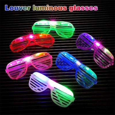 LED-Spielzeugfarbe Schleier Leuchtenbrille Party LED-Augenbrille Geburtstagsfeier Vorräte Blitzwechsel 3D-Leuchtenbrille