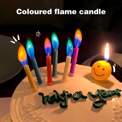 12 Zählen Farbige Flammen Geburtstagskuchen Kerzen Kein Duft Perfekt für alles Gute zum Geburtstag