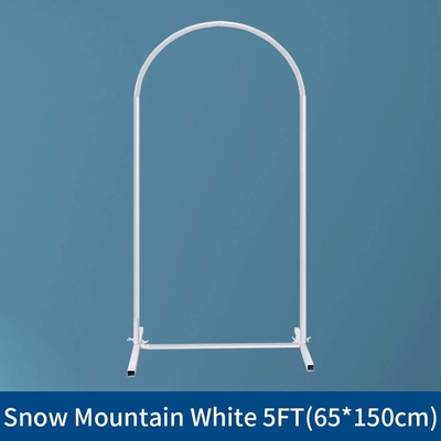 Goldmetall Floral Display Frame Round Top Hintergrund Hochzeitsstand Willkommenshintergrund Blumenballonbogen