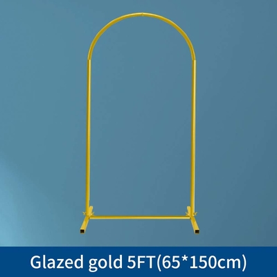Gold 25mm Aluminiumlegierung Rohr Blumen Hochzeit Hintergrund Stand mit Zubehör und Tasche