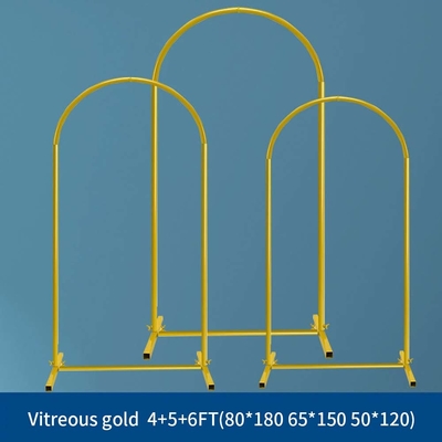 Gold 25mm Aluminiumlegierung Rohr Blumen Hochzeit Hintergrund Stand mit Zubehör und Tasche