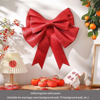 Festlich Polypropylen Pull Bow DIY Material für Weihnachtsbaumdekorationen