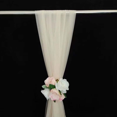 Custom Polyester Tulle Stoff Weiches Färben reine Farbe für die Außen Hochzeitsdekoration