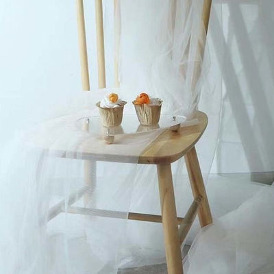Custom Polyester Tulle Stoff Weiches Färben reine Farbe für die Außen Hochzeitsdekoration