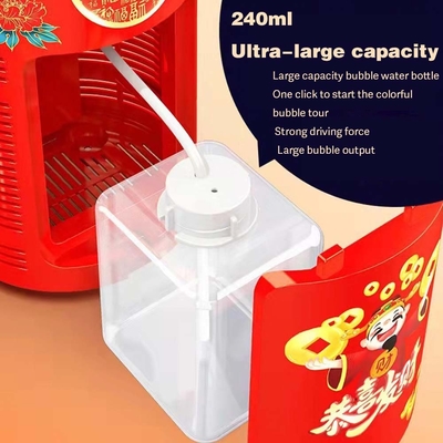 Chinesisches Neujahrsgeschenk Dmx Tiktok Vollautomatische elektrische Blase Blasen Spielzeug Wiederverwendbares Feuerwerk Blase Maschine
