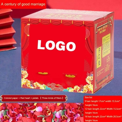 Hochzeit Confetti Gunner Quadrat Kanone Individuelle Wirkung Farbige Folie Organisation
