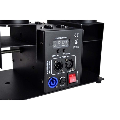 120 W 4 Köpfe Elektronische Konfetti-Lanscher-Maschine mit DMX-Steuerung für Hochzeit Geburtstag Confetti-Kanone