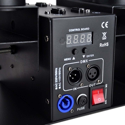 120 W 4 Köpfe Elektronische Konfetti-Lanscher-Maschine mit DMX-Steuerung für Hochzeit Geburtstag Confetti-Kanone