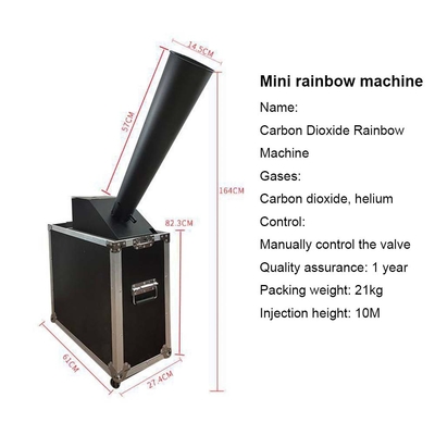 8M Jet Paper CO2 Cyclone Confetti Cannon Machine Kleine Bühnenwirkung für eine abgedeckte Fläche von 60-100 m2