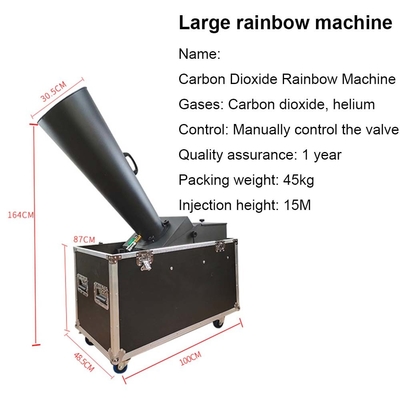 8M Jet Paper CO2 Cyclone Confetti Cannon Machine Kleine Bühnenwirkung für eine abgedeckte Fläche von 60-100 m2