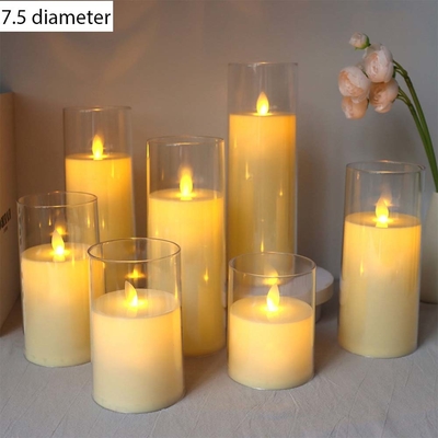 Flammenfreie LED-Pfeilerkerzen für den Vatertag