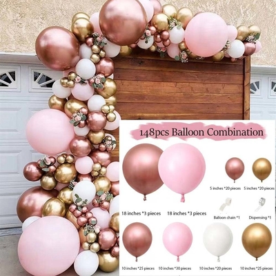 Pink Blue Latex Ballon Arch Kit Set Hochzeit Geburtstag Party Dekoration Ballons Set