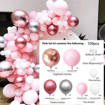 Pink Blue Latex Ballon Arch Kit Set Hochzeit Geburtstag Party Dekoration Ballons Set