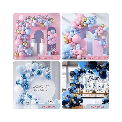 Pink Blue Latex Ballon Arch Kit Set Hochzeit Geburtstag Party Dekoration Ballons Set
