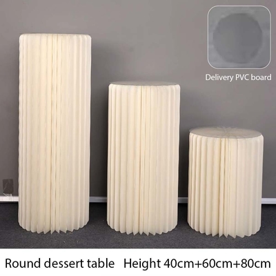 Acryl-Zylindrischer Klapptablett in benutzerdefinierter Form für das Papier Klappen Gelegenheit Hochzeit Geburtstagsfeier Dekoration