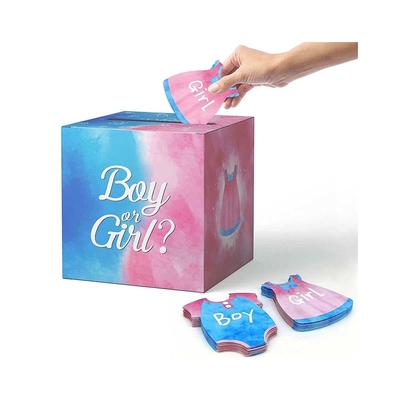 Baby Geschlecht enthüllen Abstimmungsbox Jungen und Mädchen Geschlecht Abstimmungs-Spielbox für Baby Dusche Party Dekor