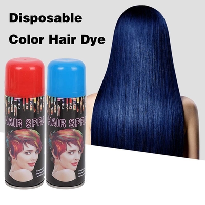 Populäres Party-Versorgungsmittel 250 ml temporäres Glitzer-Haarspray Magie Farbiges Haarspray