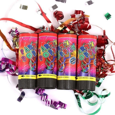2 - 3M Schießfeder Kunststoff Druckluft Mini Streamer Party Popper Party Confetti Kanone für Party Dekorationen